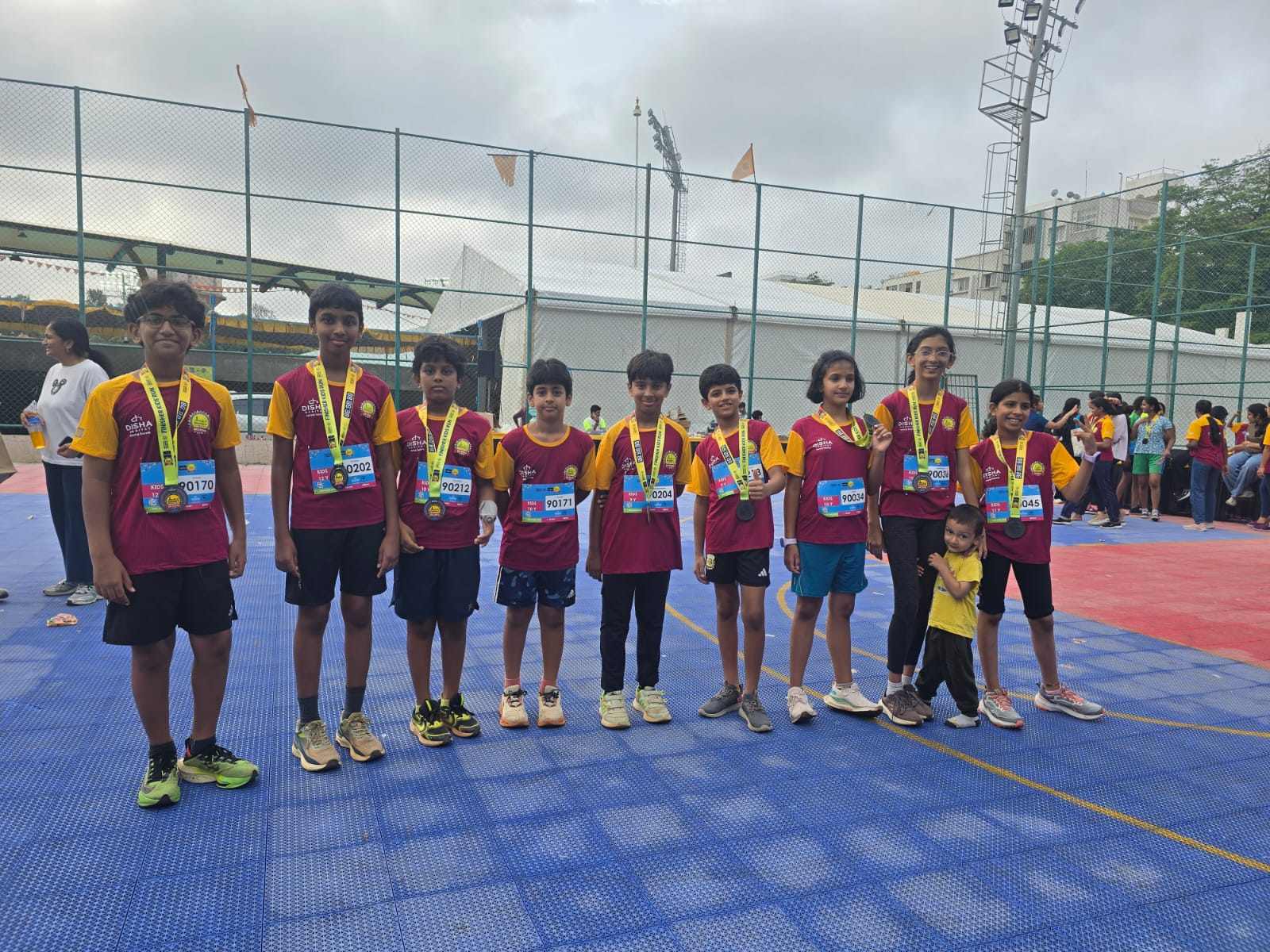 kids after 3k run